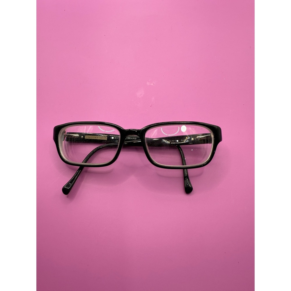 Lucky Brand‎ ZAK Black Eyeglasses Frames 48-16-130 Square Fashion Eyewear